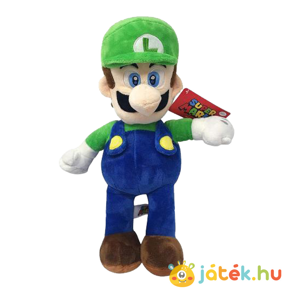 Super Mario: Luigi plüssfigura, 31 cm