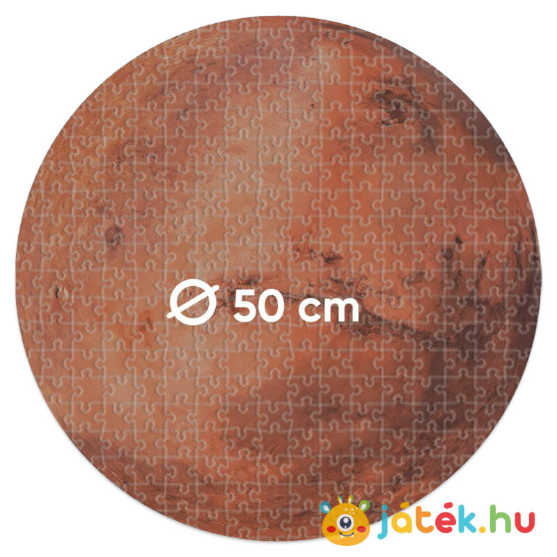 A Föld kerek forma puzzle mérete, 500 db (Clementoni Space Collection 35152)