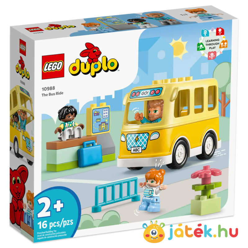 Lego Duplo 10988: Városi kalandok, a buszozás építő és oktató játék