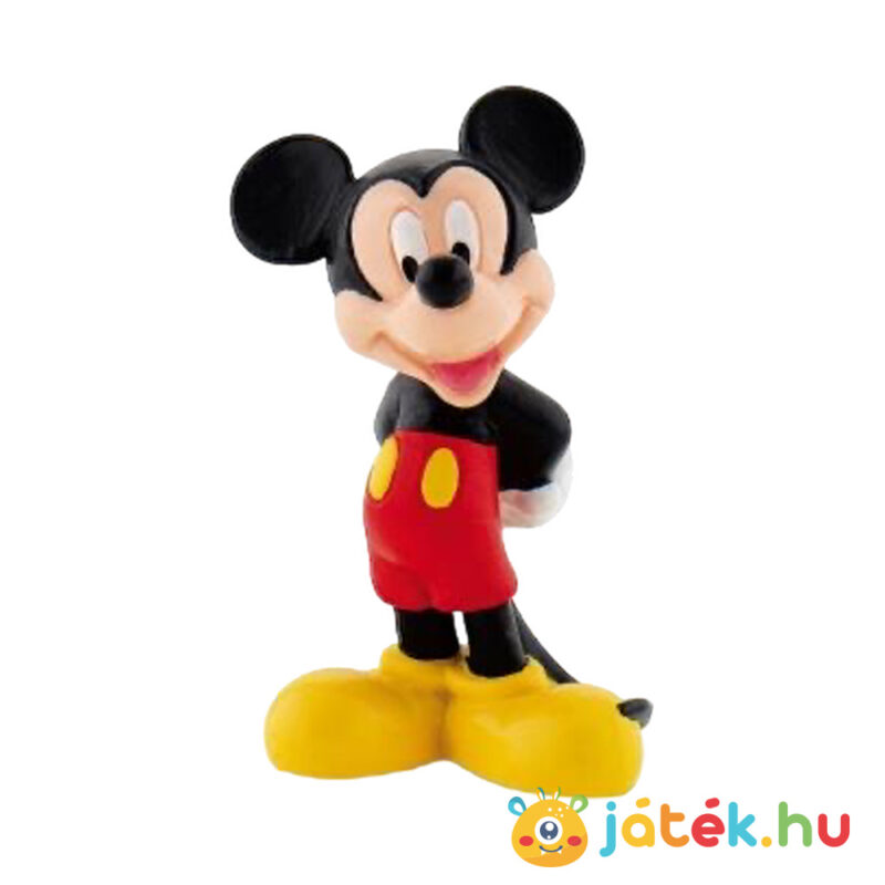Mickey egér és barátai: Mickey egér gumírozott figura, 7 cm (Bullyland)