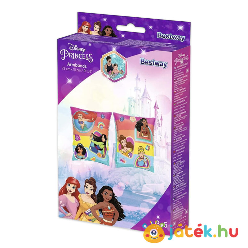 Disney hercegnők karúszó doboza, 3-6 éves gyerekeknek, 23 x 15 cm (Bestway 91041)