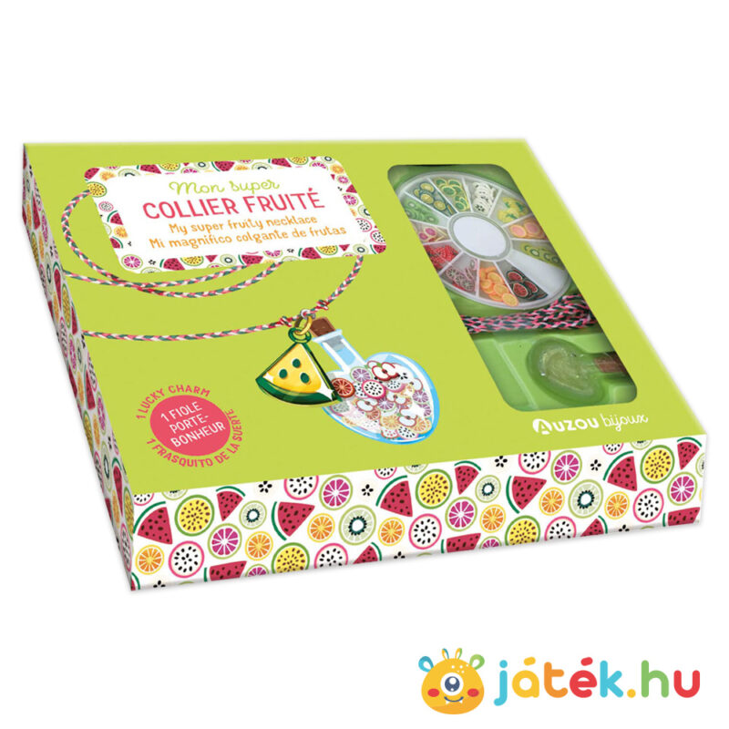 Ékszer készítő készlet: Gyümölcsös nyaklánc (Auzou)