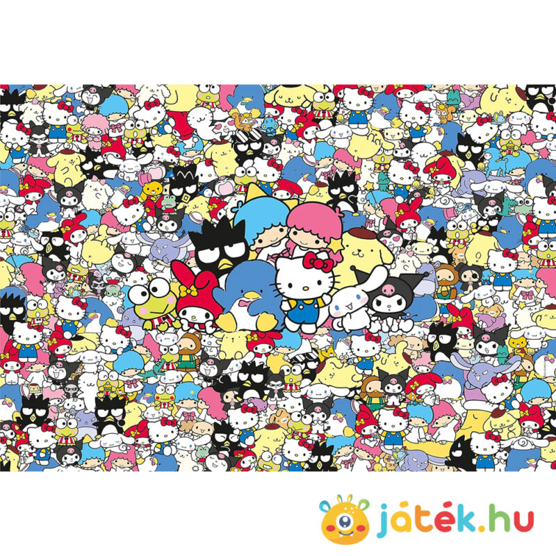 Hello Kitty: A lehetetlen puzzle képe, 1000 db-os kirakó (Clementoni Impossible 39645)
