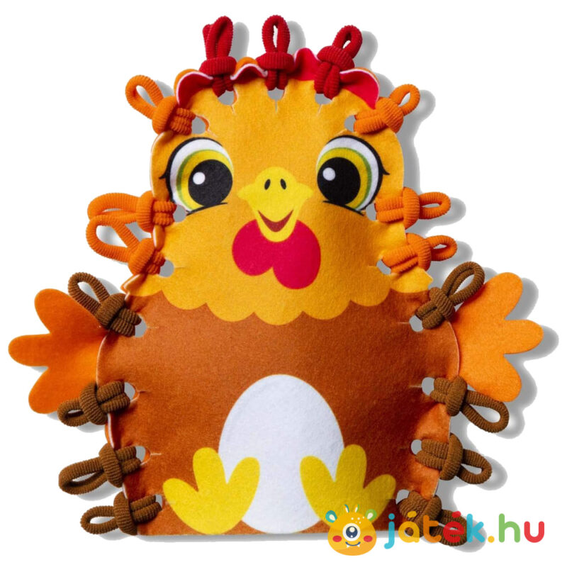 Hurkold, készíts farm állatai kesztyűbábot, a tyúk, 46 db-os kezdő szett (Melissa & Doug)