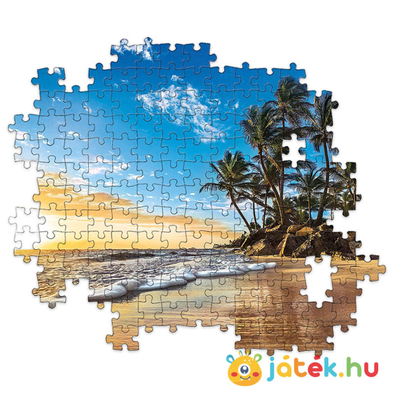 Trópusi napfelkelte a tengerparton puzzle részlete, 1500 db-os (Clementoni 31681)