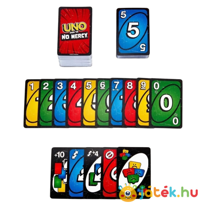 Uno: No Mercy, nincs kegyelem kártyajáték tartalma