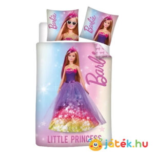 Barbie: Barbie hercegnő mintás, Little Princess feliratos pamut ágyneműhuzat
