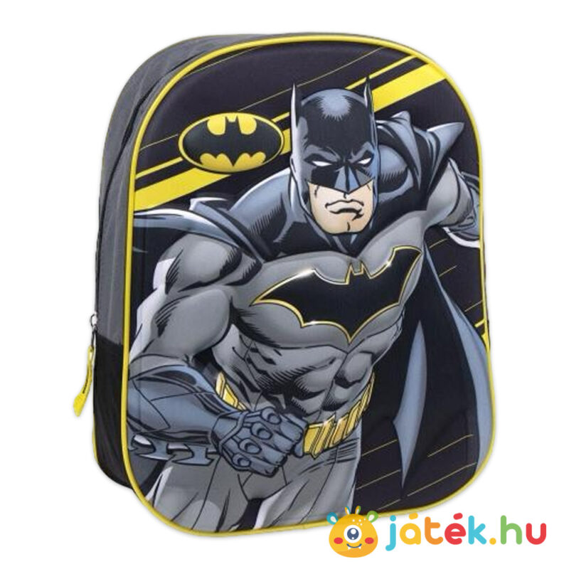 Batman: Ovis, kisiskolás hátizsák 3D hatású domború Batman mintával (31 cm)