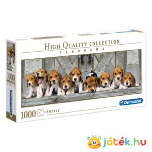 Beagle kutyák panoráma puzzle, 1000 db (Clementoni 39435)
