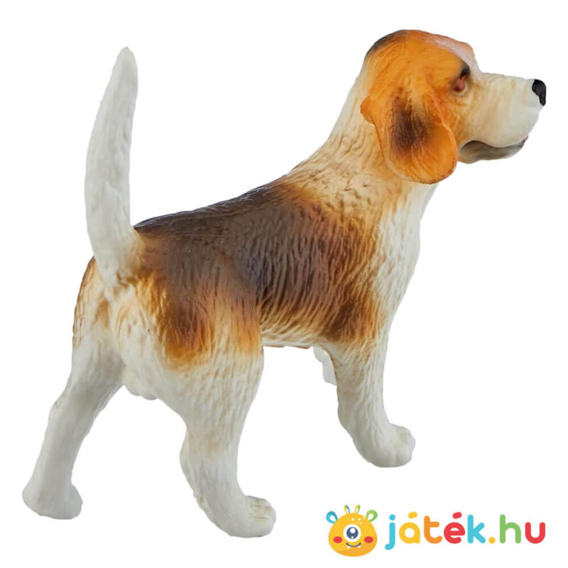 Henry, a beagle kutya gumírozott figura hátulról (Bullyland 65424)