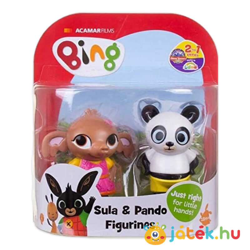 Bing Nyuszi és barátai 2 darabos műanyag figura (Sula és Pando)