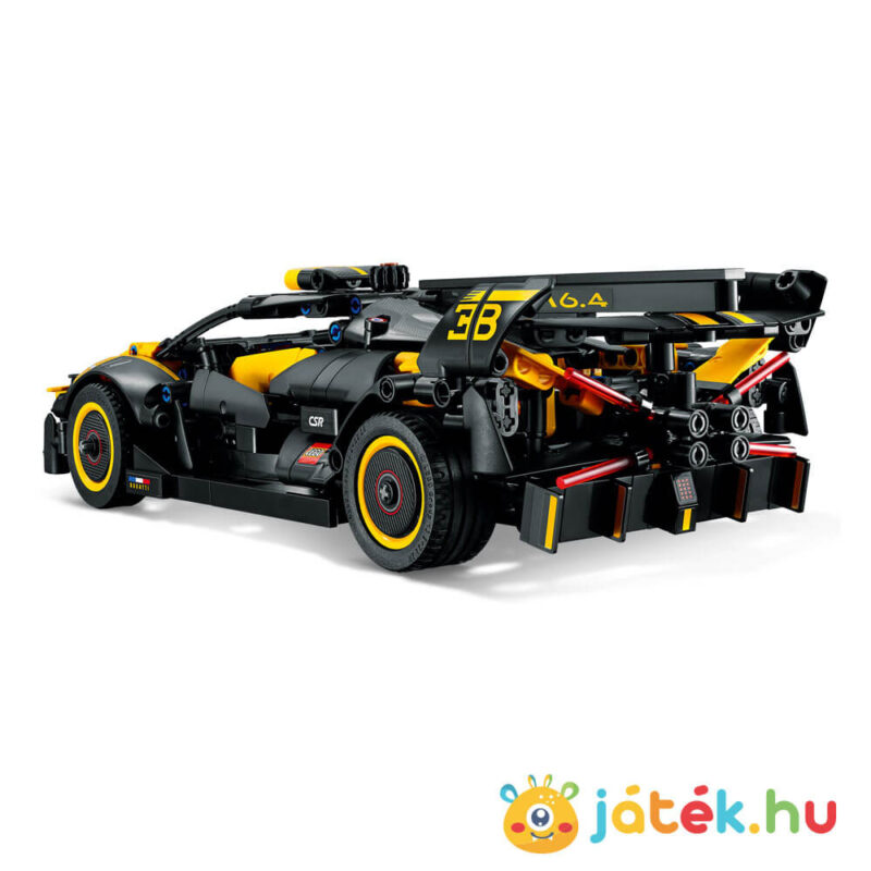 Bugatti Bolide versenyautó hátulról (Lego Technic 42151)