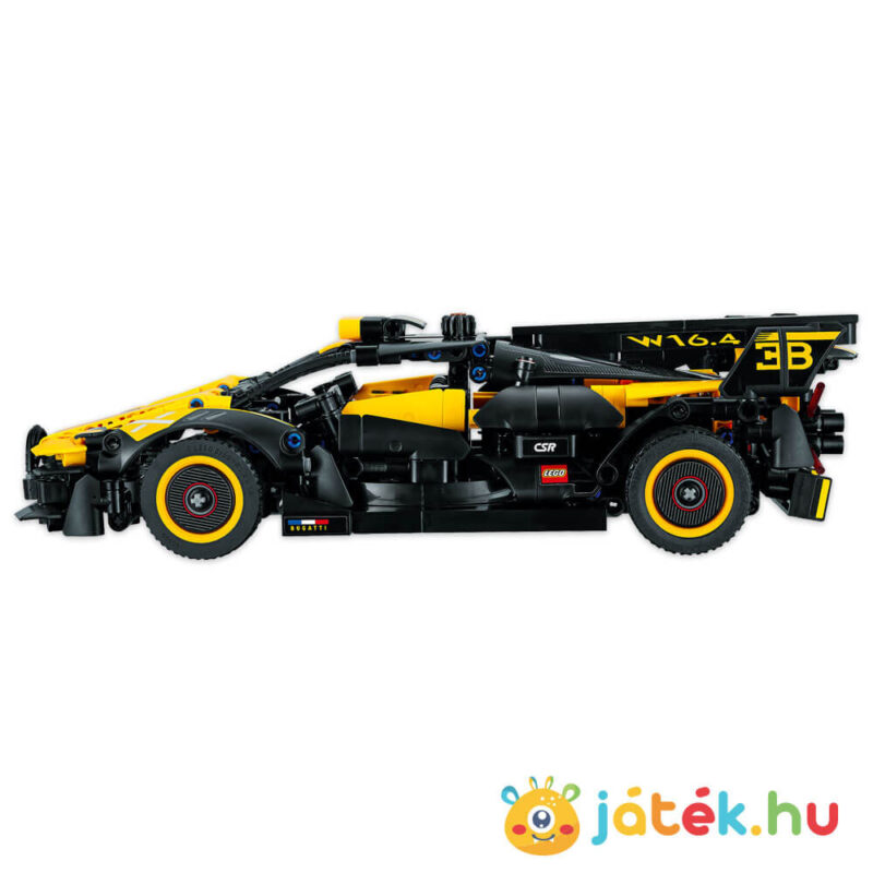 Bugatti Bolide versenyautó oldalról (Lego Technic 42151)