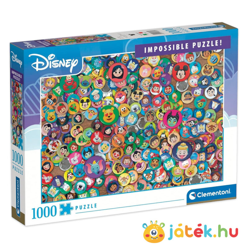 Disney, a lehetetlen puzzle, 1000 db (Clementoni Impossible 39830)