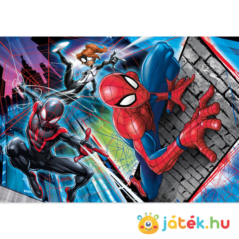 Marvel: Pókember, 180 db-os puzzle kirakott képe (Clementoni SuperColor, Spiderman 29293)