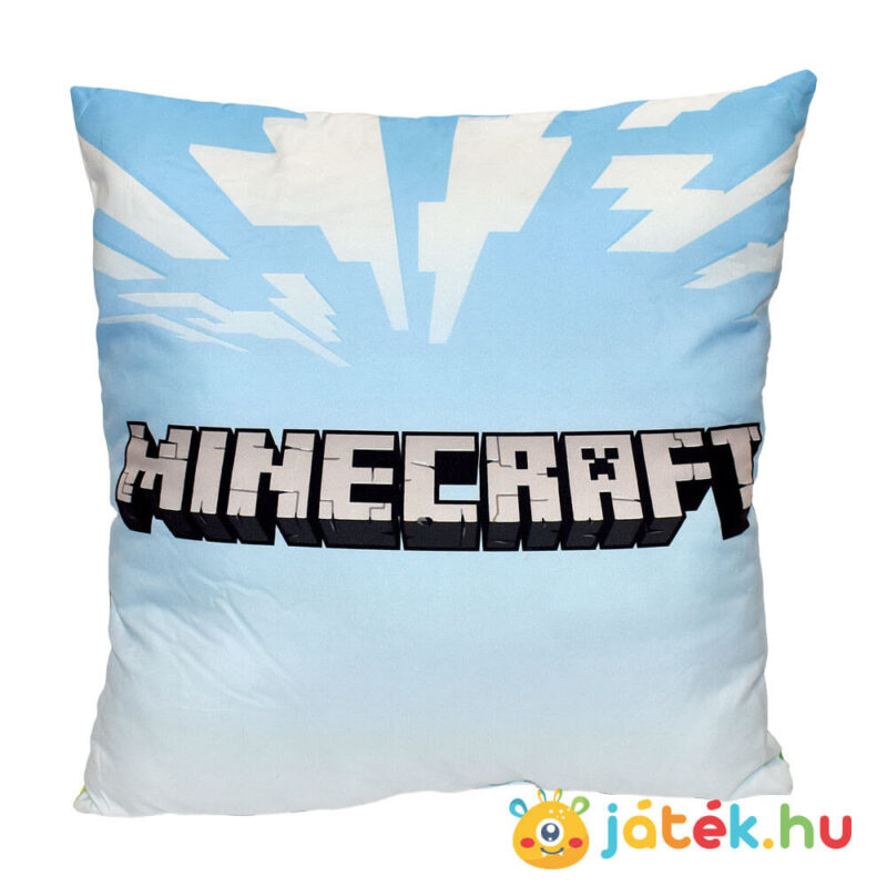 Minecraft: Harc a Creeperekkel díszpárna hátulról (40×40 cm)