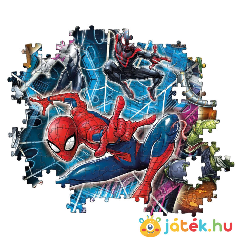 Pókember puzzle: Pókember és ellenfelei részlete, 104 db (Clementoni SuperColor Maxi 23716)