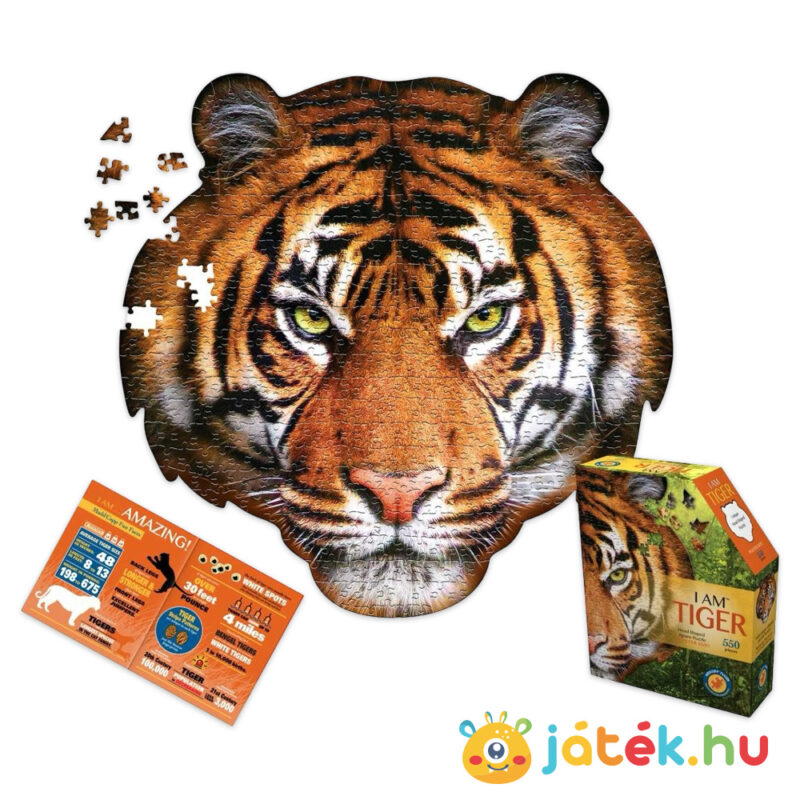 Tigris forma puzzle tartalma, 550 db (Wow Toys)