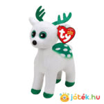 TY Beanie Babies: Peppermint a fehér plüss rénszarvas (15 cm)