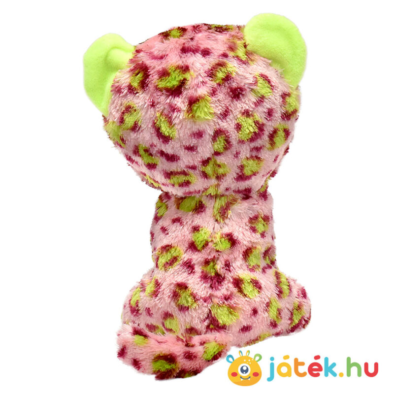 TY Beanie Boos: Lainey, a rózsaszín plüss leopárd hátulról (15 cm)