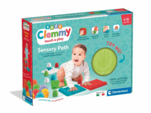 Készségfejlesztő ortopédiai játszószőnyeg puha építő kockákkal (Clementoni Soft Clemmy)