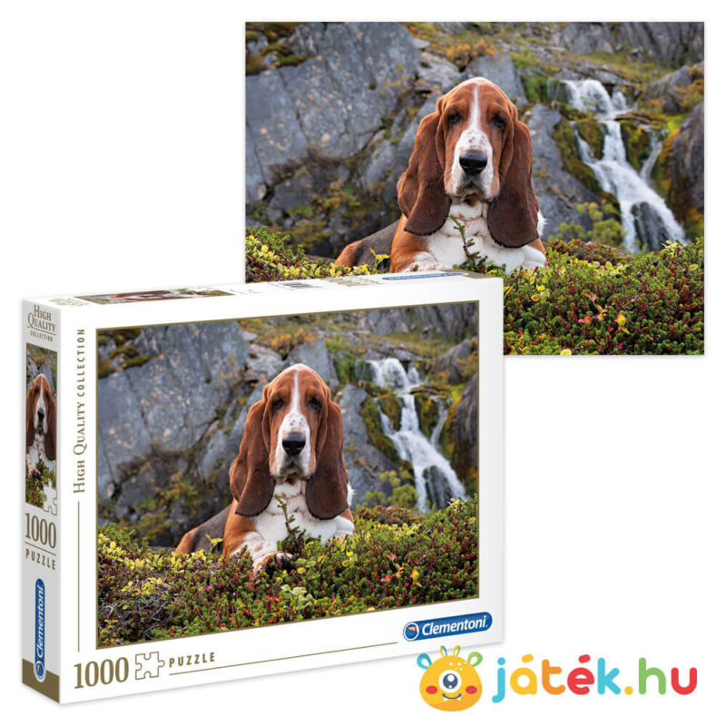 Charlie Brown Beagle kutyás puzzle képe és doboza, 1000 db (Clementoni 39511)