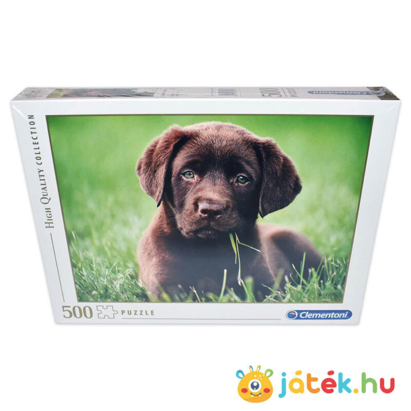 Csoki színű barna kutyás puzzle előről, 500 db (Clementoni 35072)