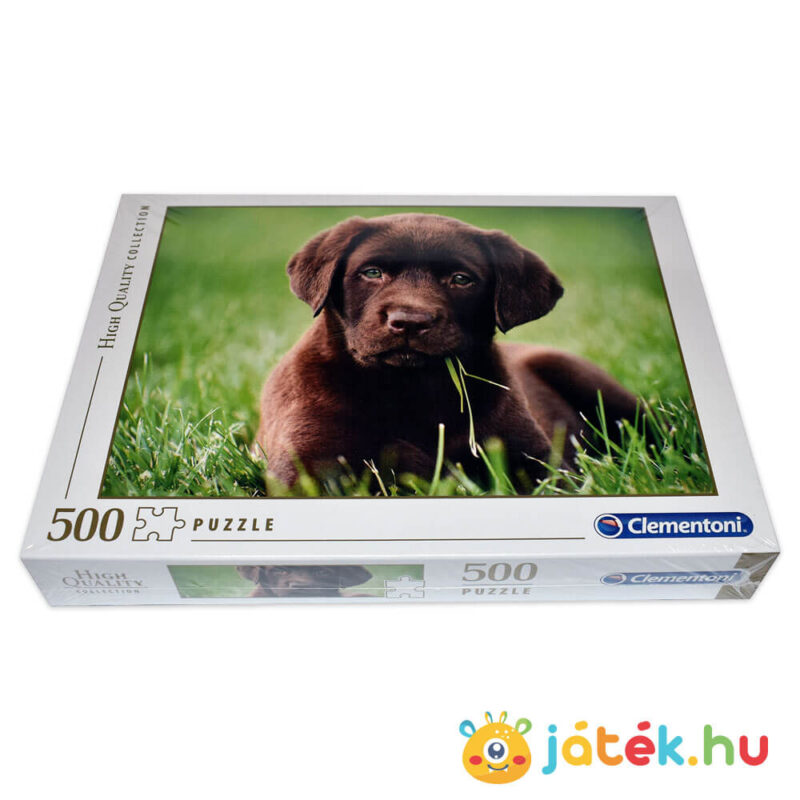 Csoki színű barna kutyás puzzle fektetve, 500 db (Clementoni 35072)