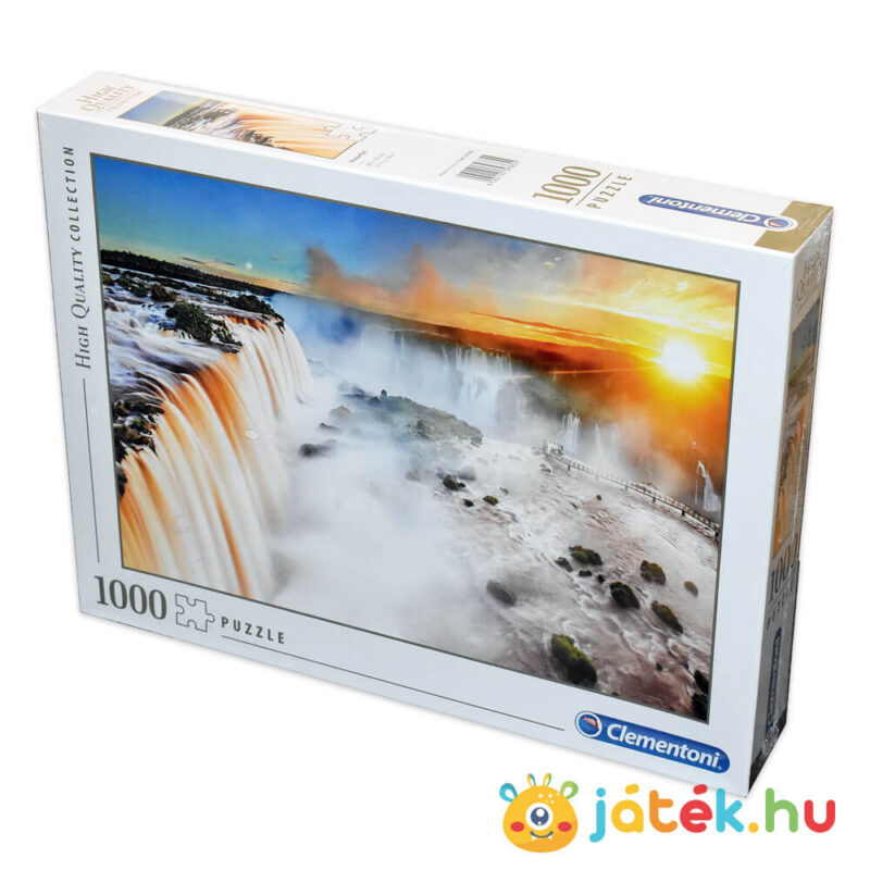 Iguazu vízesés puzzle doboza balról, 1000 db (Clementoni 39385)