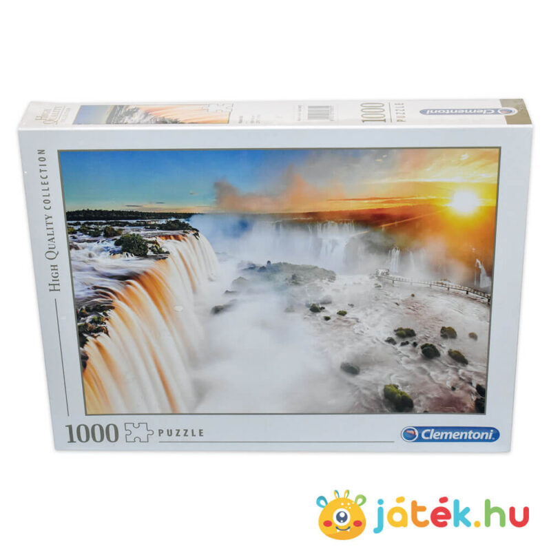 Iguazu vízesés puzzle doboza előről, 1000 db (Clementoni 39385)