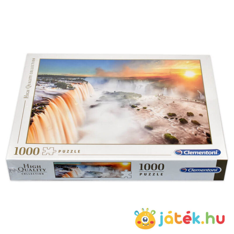 Iguazu vízesés puzzle doboza fektetve, 1000 db (Clementoni 39385)