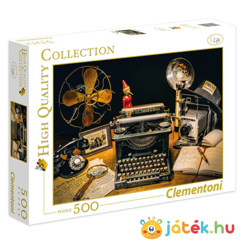 Írógép puzzle, 500 db (Clementoni 35040)