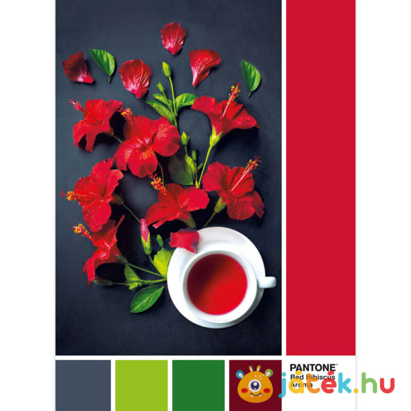 Pantone 186: Hibiszkusz tea puzzle képe, 1000 db (Clementoni 39494)