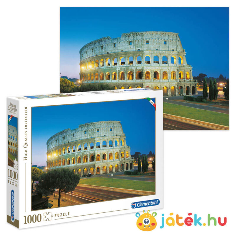 Római Colosseum puzzle képe és doboza, 1000 db (Clementoni 39457)