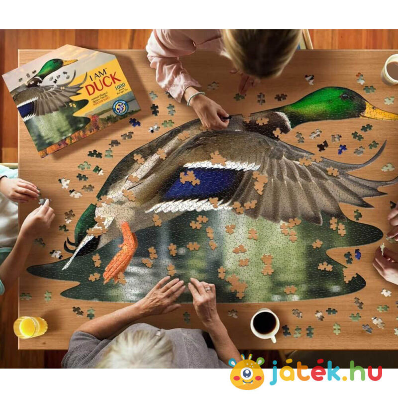 Vadkacsa forma puzzle, játék közben, 1000 db (Wow Toys 7001)