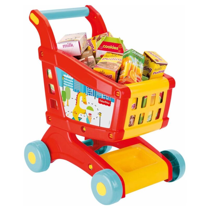 Játék bevásárlókocsi készlet árucikkekkel (Fisher-Price)