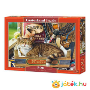 Macska a ládában puzzle, 500 db-os (Castorland, Fothergill, B-53476)