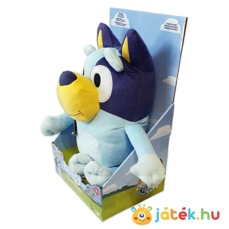 Bluey: Magyarul beszélő Bluey plüss balról (33 cm)