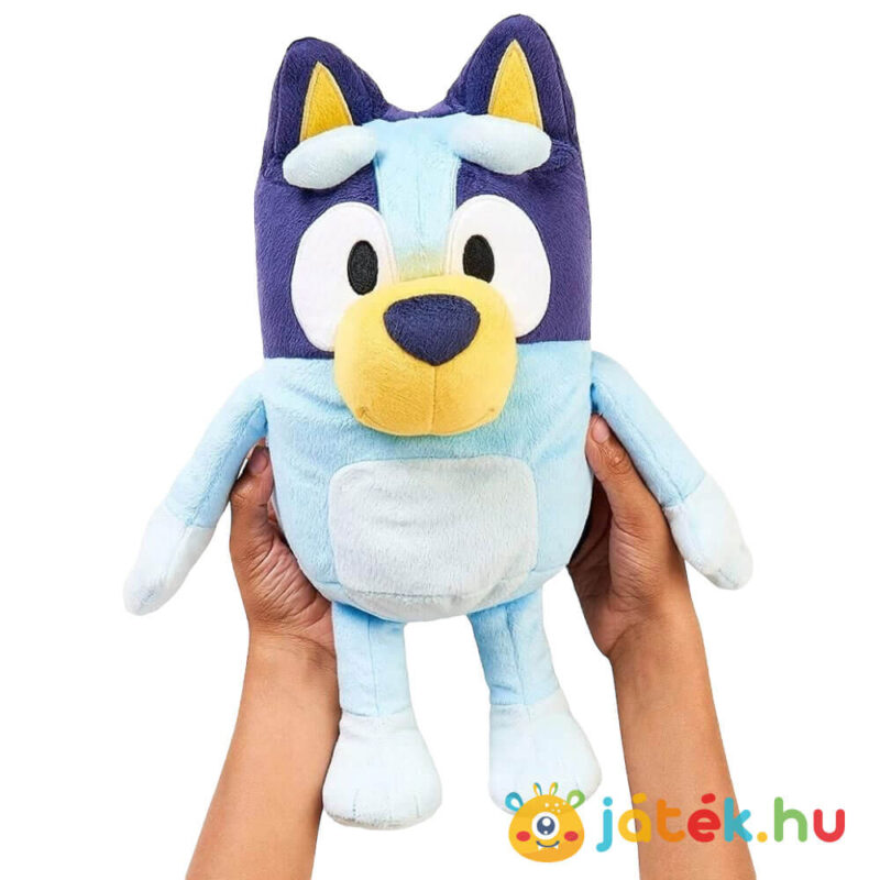 Bluey: Magyarul beszélő Bluey plüss a kézben (33 cm)