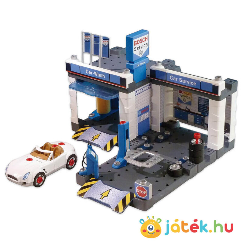 Bosch Service játék szerelőműhely autómosóval (Klein 8647)