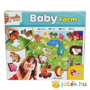 Carotina Baby: Baba farm puzzle, 3D állatokkal