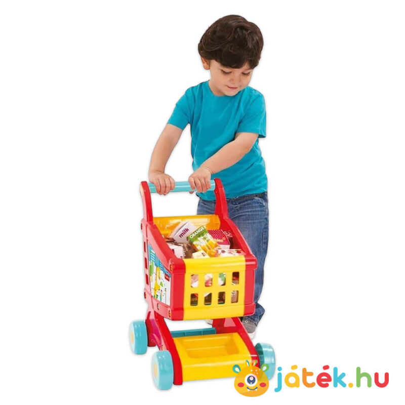 Játék bevásárlókocsi készlet árucikkekkel gyerekeknek (Fisher-Price)