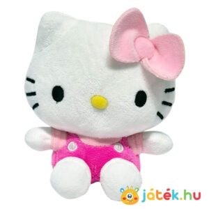 Hello Kitty plüss cica rózsaszín ruhában (14 cm)