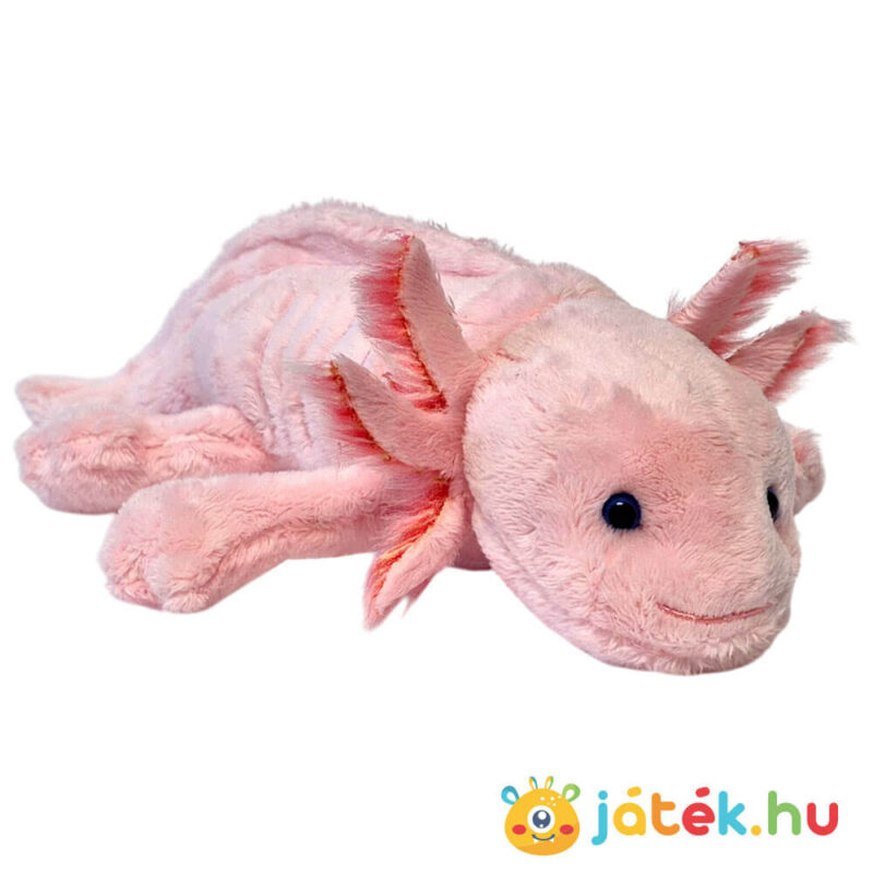 Rózsaszín plüss axolotl (28 cm)