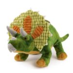 Élethű, átölelhető plüss triceratops dinoszaurusz, 38 cm (Semo)