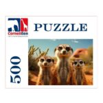 Kíváncsi szurikáták, 500 db-os puzzle (Cornelissen)