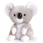 Szürke, ülő plüss koala, 14 cm (Keel Toys, Pippins)