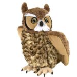 Élethű barna plüss fülesbagoly, 30 cm (Wild Republic)