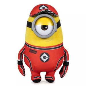 Minyonok: Stuart plüss minion, piros ruhában, 30 cm