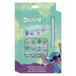 Lilo és Stitch: 12 db-os karkötő szett lányoknak medálokkal